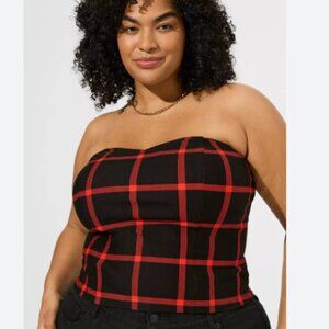 NWT Torrid Ponte Sweetheart Tube Top 3x 3 22 24